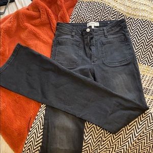 Black flare jeans